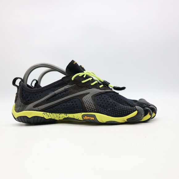 Vibram FiveFingers V-Run Mens Size 9-9.5 / EU 42 Barefoot shoes 16M3101 Black - Picture 1 of 11